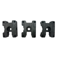 Support de montage d'instrument en PP usiné CNC de précision 8067.520mm avec inserts filetés Ballwey noir certifié ISO9001
