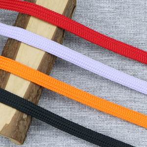 เชือกถักแบนโพลีเอสเตอร์ขนาด 9 มม. สีตามสั่ง สำหรับรองเท้า กระเป๋า เสื้อผ้า สิ่งทอในบ้าน เชือกรูด - Product Image 3