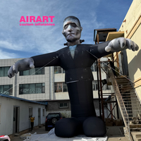 Ballon gonflable réaliste et effrayant de personnage de film monstre pour la décoration d'Halloween, publicité pour homme zombie gonflable
