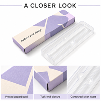 Boîte d'emballage personnalisée pour kit de stylo injecteur, en carton pliable avec plateau en plastique transparent, emballage pour dispositifs médicaux