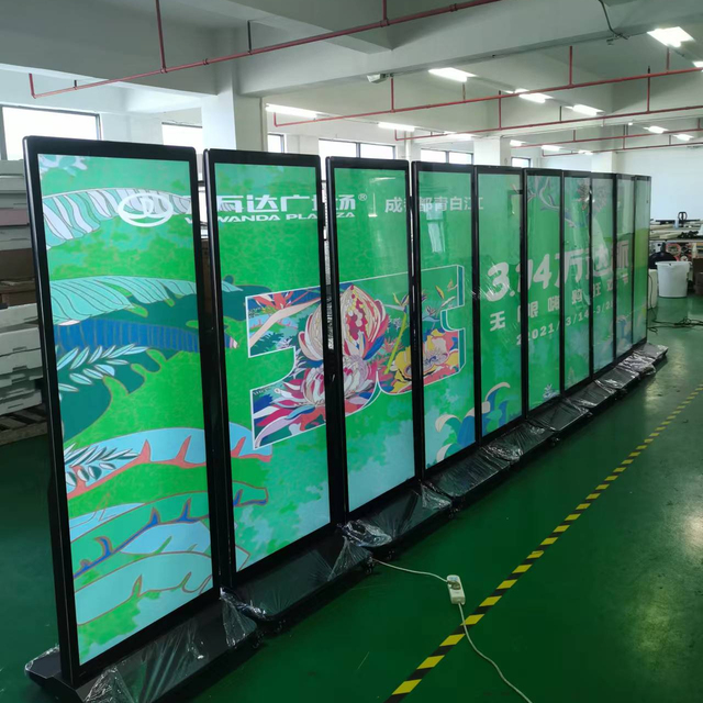 Custom 75 Inch Indoor Digital LED Display Kiosk Touch Advertising Video Wall Custom Standing TV Screen for Indoor Advertising
