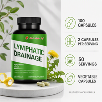 Formule de soutien lymphatique riche en antioxydants - Mélange d'herbes à haute puissance avec curcuma, rutine et bromélaïne