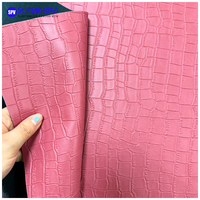 Cuir PU gaufré crocodile gravable au laser – Matériau de gravure laser en gros pour portefeuilles et porte-cartes – Logo personnalisé