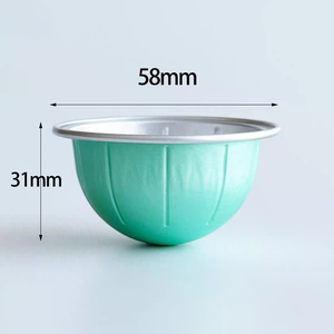 Cápsula de café Pod 38ml Cápsula de café reutilizable 58*30mm Pequeño contenedor de aluminio Café instantáneo Cápsulas de café vacías - Product Image 3