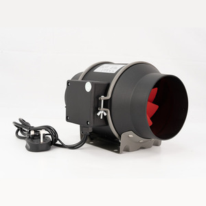 Ventilateurs de gaine à flux diagonal, ventilateur de gaine EC, contrôleur de vitesse progressif, faible bruit, ventilateur d'extraction HVAC, ventilateur de surpression, 110V-240V 25W 50W - Product Image 1