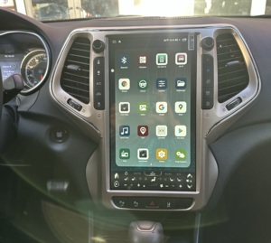 New 13.6 "Android 12.0 Màn hình thẳng đứng Car Stereo GPS navigation DVD Player cho Jeep Cherokee 2014 2020 Tesla đài phát thanh - Product Image 4