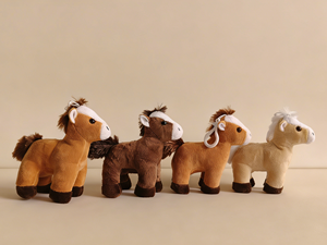 Portachiavi Peluche a Forma di Animale, Giocattoli Kawaii all'Ingrosso, Mini Asino e Cavallo Imbottiti - Product Image 2