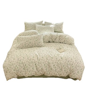 1688 Cloud <b>Comfort</b> Cotton Four-Piece Bedding Set Reactive Printing Breathable All-Seasons - Product Image 4