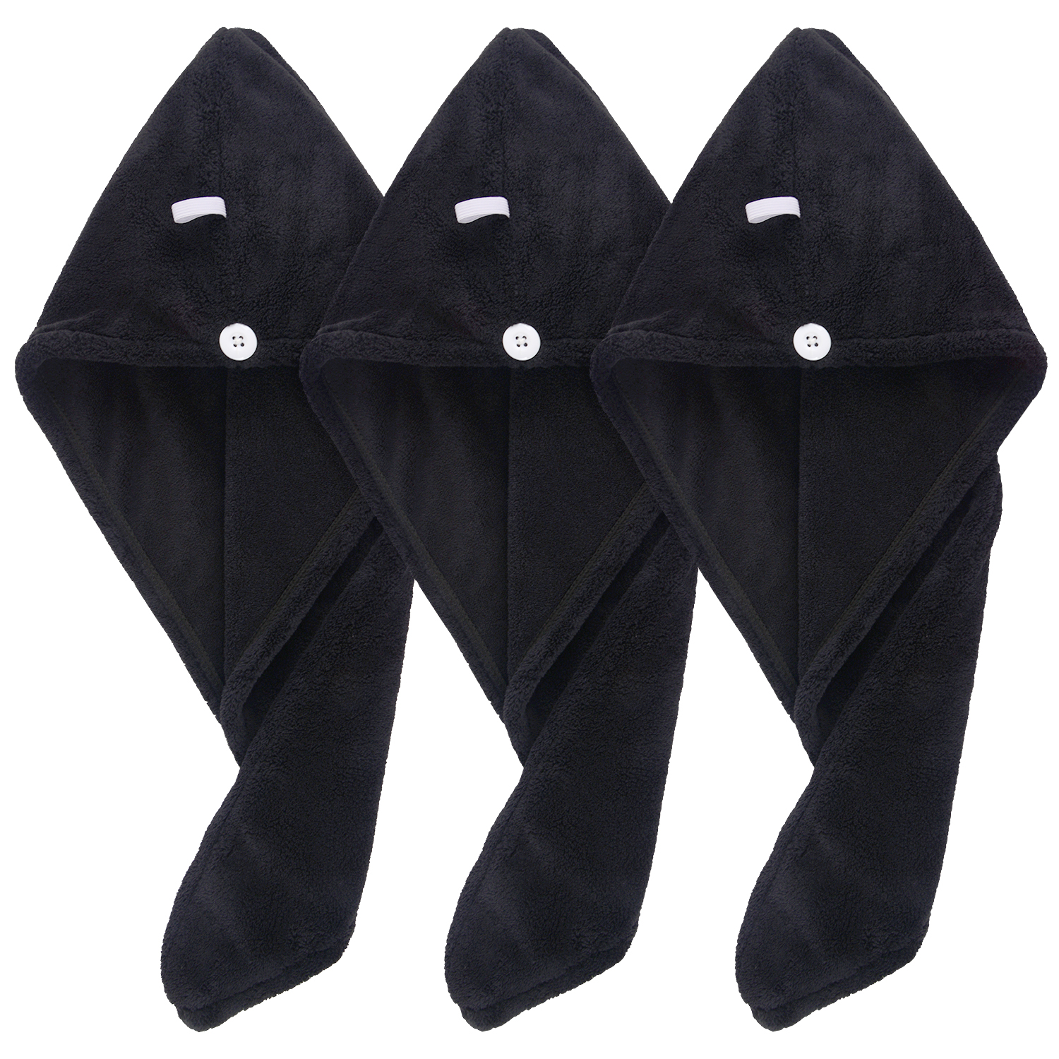 Quick Drying Microfiber Custom Hair Towel Wrapped Turban Dry Spa