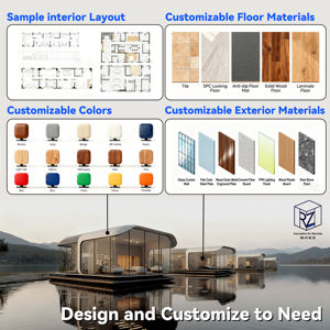 Maison conteneur pliable et <span class=keywords><strong>prix</strong></span> des maisons préfabriquées – Tiny House à vendre pour <span class=keywords><strong>location</strong></span> vacances en extérieur Ray-Zen - Product Image 6