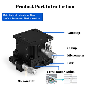 Diacion XZ dimensione del palco 40/60mm manuale lineare guida sfera micrometro teste di alimentazione posizionamento stadio manuale - Product Image 5