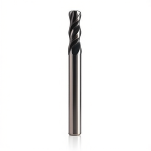 Fraise à queue en carbure monobloc Ttake Standard Ta1400, revêtement Nano TiAln, hélice de 30 degrés, fraise à rainurer courte, 2 dents, pour métaux - Product Image 2