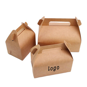 Disposable Food Grade Fried Chicken Box Kraft Paper Fast Food Packaging Box