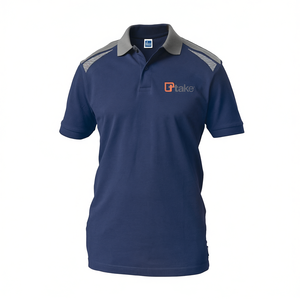 เสื้อโปโลแขนสั้นแบบปกติ สีกรมท่า ไซส์ S ทรงพอดีตัว สำหรับใส่ทำงาน - Product Image 2