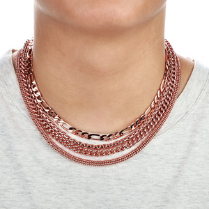 时尚项链99.99% 纯铜嘻哈男女项链快速发货时尚4/5/7/9毫米链定制饰品 - Product Image 2