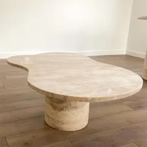 Travertine Kemik Model Orta Sehpa