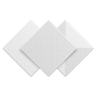 Panneau de plafond suspendu en aluminium ignifuge, dalles de plafond métalliques suspendues, produit certifié CE