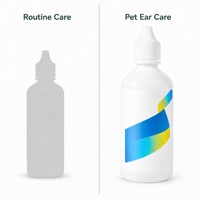 Nettoyant pour oreilles MORETIPS pour chiens et chats, 120 ml, solution nettoyante pour oreilles d'animaux, douce, sans alcool, élimine le cérumen, les odeurs et les démangeaisons