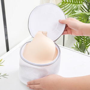 Bolsa de lavado de ropa Yihang, redonda, de poliéster, con cremallera, para organizar la ropa - Product Image 3