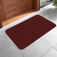 Paillasson d'intérieur Super Absorbe Tapis côtelé Dos en latex Tapis de porte antidérapant