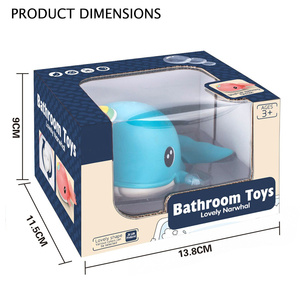 Baby Wind Up Toys fish Interaction Kids Bath hower Tub Toys Animal Whale For Child - Product Image 2
