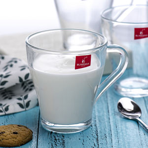 Classic <strong>Latte</strong> Cappuccino Mug with Simple Style with Handle <strong>Glass</strong> - Product Image 4