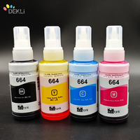 Encre de recharge T664 pour Epson ET-2550 L200 L210 Encre à colorant pour imprimante Premium