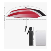 Parapluie de voyage personnalisé Saint-Vincent-et-les Grenadines, coupe-vent, pliable automatique, petit, portable, pour sac à dos et voiture