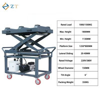 Chariot élévateur pour batteries de véhicules électriques (VE) à énergie nouvelle, plateforme de montage et de démontage à ciseaux, entraînement hydraulique