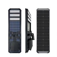 Lampadaire solaire multi-modules à haute luminosité, lampe LED extérieure pour route avec grand panneau photovoltaïque pour poteau