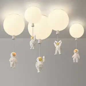 Globo moderno creativo nórdico colgante niños dormitorio sala de estar hogar iluminación decorativa techo candelabros y luces colgantes