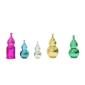 Various colors Double gourd bottle 10ml20ml30ml50ml Essential oil Medicated wine Adjustable oil Glass bottle