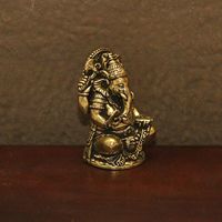 Statue de Bouddha Rétro en Laiton, Ornement Éléphant Thaïlandais, Décoration de Bureau, Artisanat de Collection, à Tenir à la Main