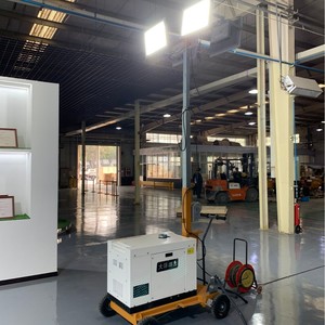 Led Diesel Mobile <b>Light</b> Tower 5m 7m Hand Push <b>Lighting</b> Lamp For Mining Emergency Use - Product Image 1