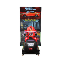Machine de jeu de course d'arcade avec siège à mouvement, double écran 65 pouces, conduite automobile, 1 à 4 joueurs, certifiée CE