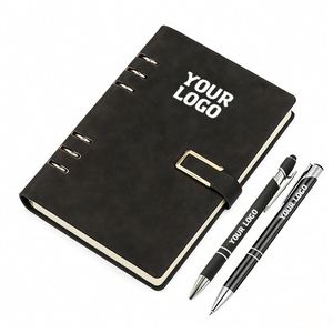 Ys859 Wholesale Detachable Loose-<b>Leaf</b> Notebook Custom School Corporate Meeting Book Sub Cover With Logo - Product Image 1