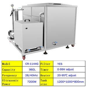 Maintenance ferroviaire Nettoyeur À Ultrasons pour locomotive poussière de Carbone Graisse D'huile de Rouille De <span class=keywords><strong>Nettoyage</strong></span> À Ultrasons Machine CR-1144G 960L - Product Image 5