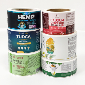 Etiquetas Adhesivas en Rollo Impresas Personalizadas al por Mayor, Etiquetas de Vinilo Resistentes al Agua, Etiquetas de Embalaje con Logotipo de Marca de Tamaño Personalizado - Product Image 2