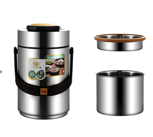 Boîte à <span class=keywords><strong>repas</strong></span> Aily Office Meals à double niveau, sans BPA, en PP et acier inoxydable, 3 compartiments, hermétique, empilable, <span class=keywords><strong>pour</strong></span> soupes et aliments chauds, sac isotherme <span class=keywords><strong>pour</strong></span> le déjeuner - Product Image 3