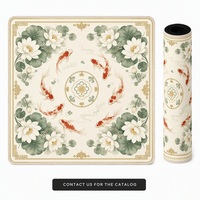 Tapis de poker rose en caoutchouc naturel inodore de 31,5 pouces, prix d'usine, pour table de mahjong, utilisation intérieure