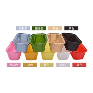 Rectangular Rolled Edge Cake Cupcake Liners 85x40x40mm Disposable Oil Proof Heat Resistant Paperboard Muffin Cups For Baking - Product Image 5