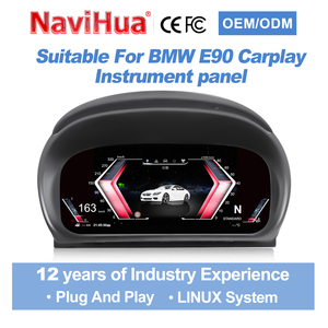 หน้าปัดรถยนต์ดิจิตอล Navihua ดีไซน์ใหม่ ขนาด 10 นิ้ว ระบบ Linux สำหรับ BMW ซีรีส์ 3 รุ่น E90 E91 E92 ปี 2005-2012 - Product Image 1