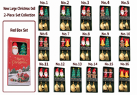 Cuillère à café de Noël en acier inoxydable finition miroir, ensemble de couverts, cuillère et fourchette Père Noël, coffret cadeau, style mignon doré