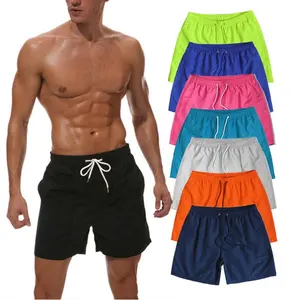 Benutzer definierte Quick Dry Badehose Herrenmode Beach Herren Swim Beach Shorts 100% Polyester Badehose für Herren