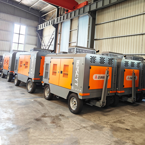 Compresor de aire de tornillo rotativo controlado por PLC lubricado con motor diésel con motor y rodamiento refrigerado por agua para aplicaciones marinas - Product Image 4