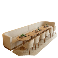 Ensemble de table à manger en bois massif d'usine avec 4 chaises pour salle à manger, meubles de salle à manger, meubles de restaurant