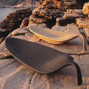 Chaise longue en rotin d'extérieur en forme de feuille, <span class=keywords><strong>lit</strong></span> de soleil pour hôtel, balcon, villa, piscine, <span class=keywords><strong>jardin</strong></span>, plage, meubles de loisirs - Product Image 3