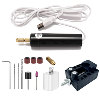 Mini kit de meuleuse électrique DIY - Machine de meulage légère pour percer et polir le bois