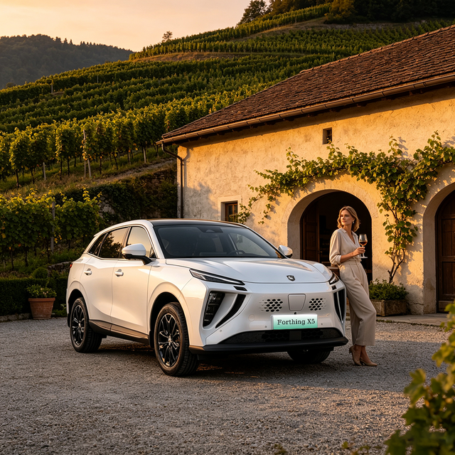 Bulk Supply Dongfeng Forthing X5 LHD Electric SUV 135kW Peak Power EV SUV Car for Global Market