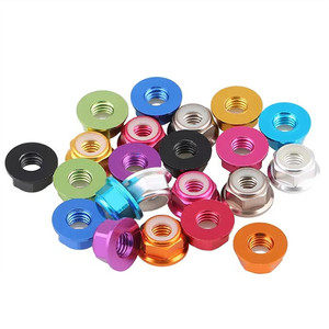 M2 m2, 5 m3 M4 M5 M6 M8 din6926 Tùy chỉnh màu hợp kim nhôm mặt bích hạt hình lục giác Nylon khóa <span class=keywords><strong>NUT</strong></span> - Product Image 5